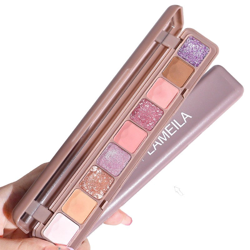 Paleta Farduri 9 Culori, Farduri Mate si Sidefate, Rezistenta la Apa, Oglinda, 10 g, 9 x 3 x 2 cm, Valabilitate 3 Ani, Multicolor