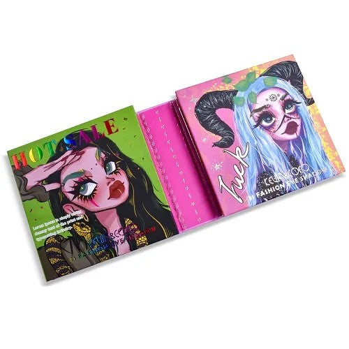Paleta Farduri Kevin&Coco, 31 Culori, Farduri Mate si Sidefate, Blush si Iluminator Inclus, Patrata, 250 g, 11.3 x 11.3 x 3.2 cm, Valabilitate 3 Ani, Multicolor