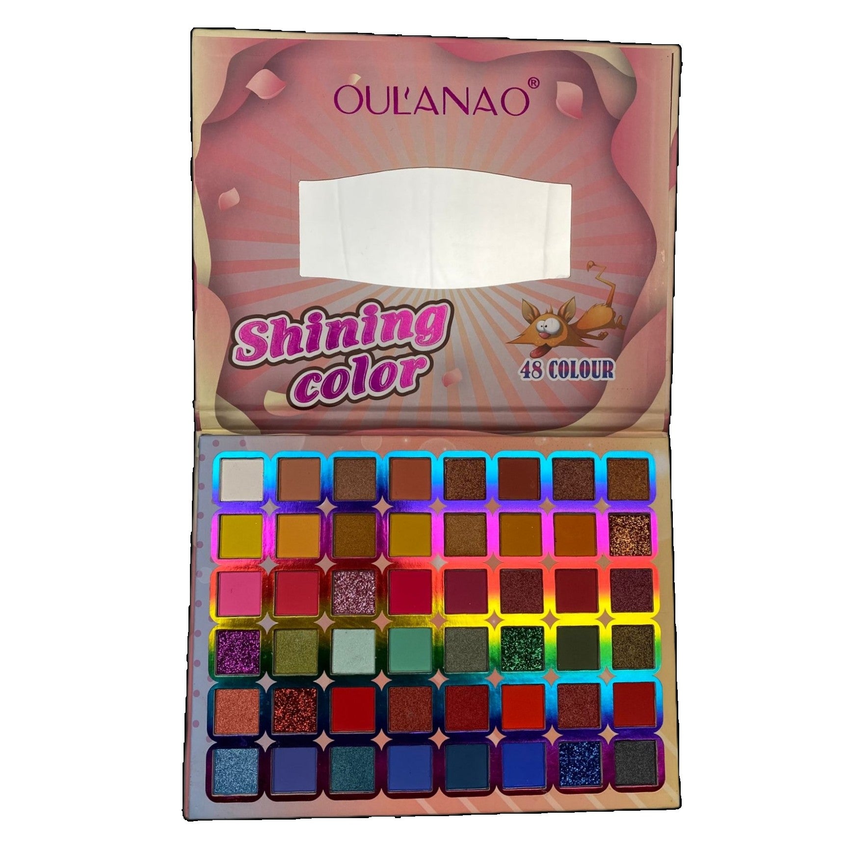 Trusa de machiaj, paleta de farduri Shining cu 48 de culori pigmentate