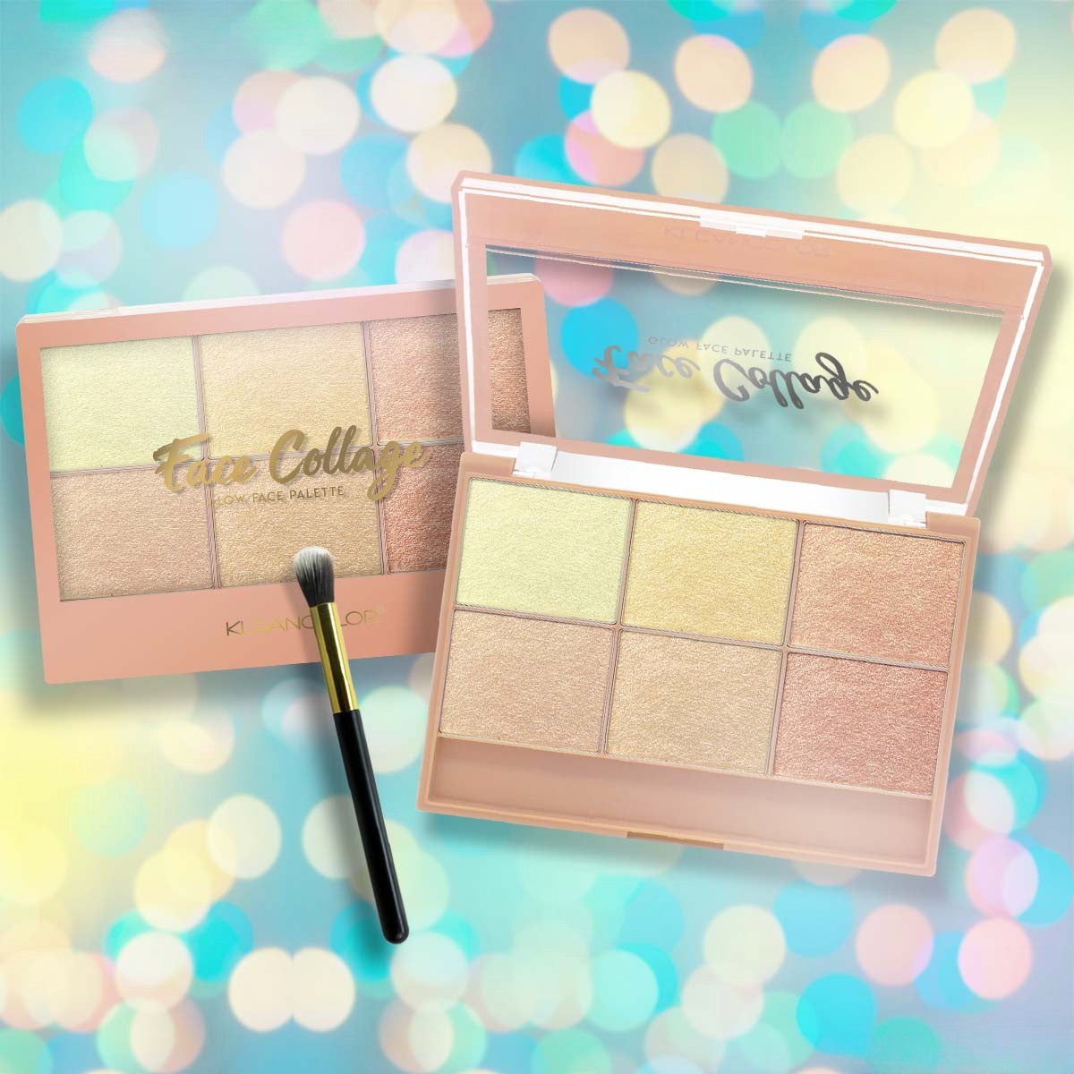 Paleta Iluminatoare, 6 Nuante, Culori Calde, Dreptunghiulara, 24 g, Valabilitate 24 Luni, Maro/Galben