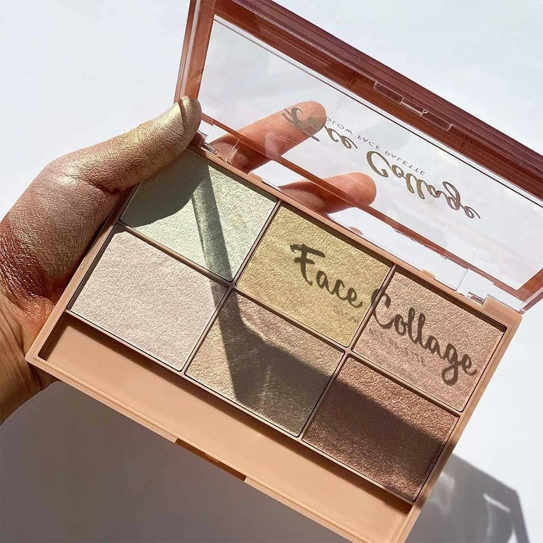 Paleta Iluminatoare, 6 Nuante, Culori Calde, Dreptunghiulara, 24 g, Valabilitate 24 Luni, Maro/Galben