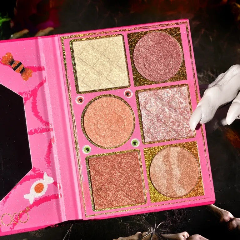 Paleta Iluminatoare, 6 Nuante, Halloween, Culori Calde, Dreptunghiulara, 160g, Valabilitate 24 Luni, 17.4x11.5x1.3 cm, Varianta B, Nude-Rose