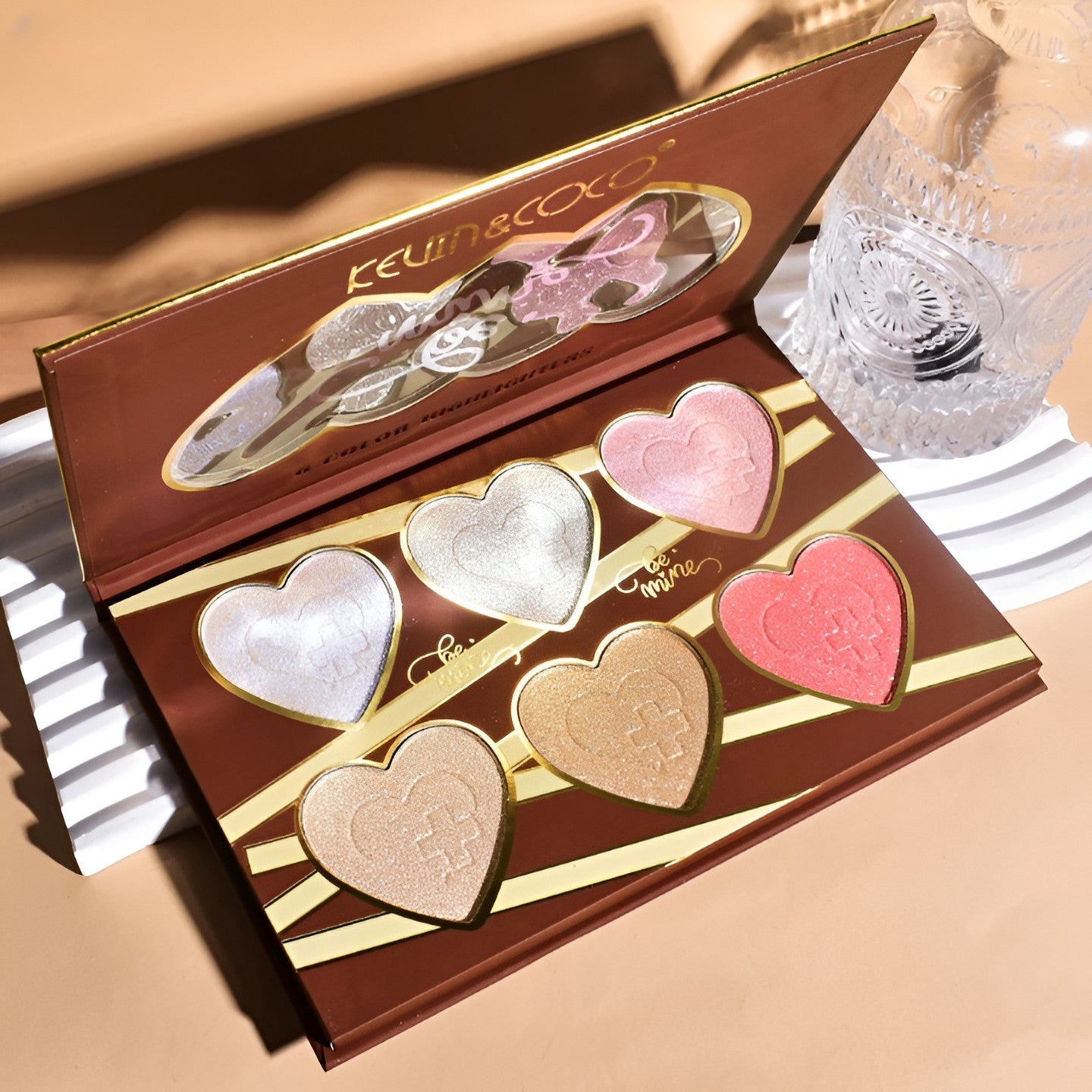 Paleta Iluminatoare, 6 Nuante, Be Mine, Culori Calde, Dreptunghiulara, 140 g, Valabilitate 24 Luni, 17.4x11.5x1.3 cm, Varianta B, Rose