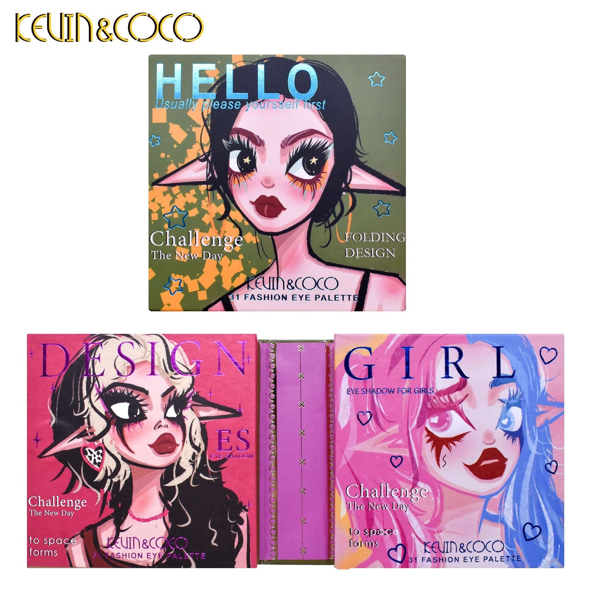 Paleta de farduri Kevin&Coco cu 31 de culori pigmentate