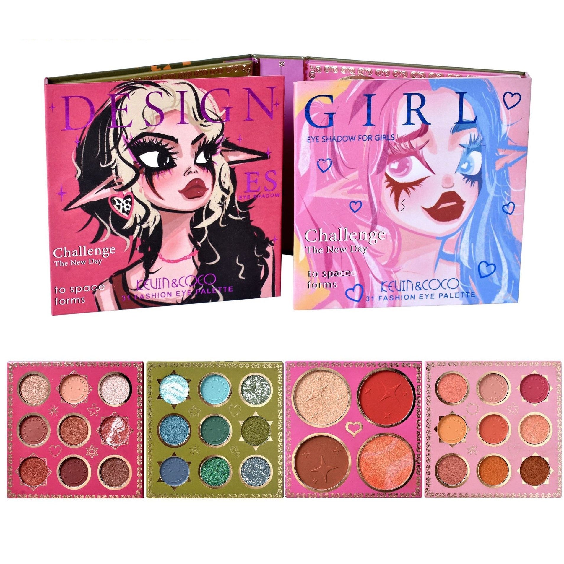 Paleta de farduri Kevin&Coco cu 31 de culori pigmentate