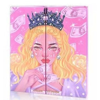 Trusa de machiaj, paleta de farduri , iluminator si blush Kevin&Coco cu 93 de culori pigmentate