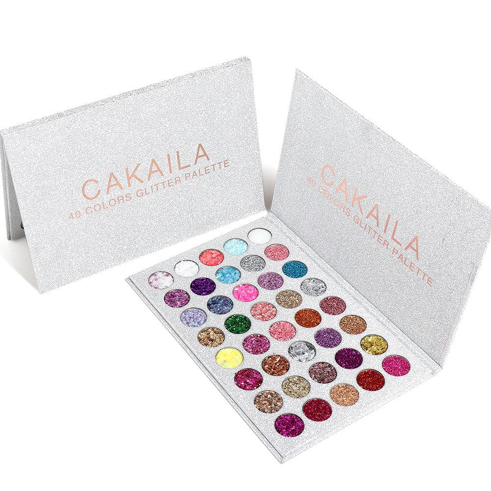 Trusa de machiaj , paleta de glitter / sclipici cu 40 de culori