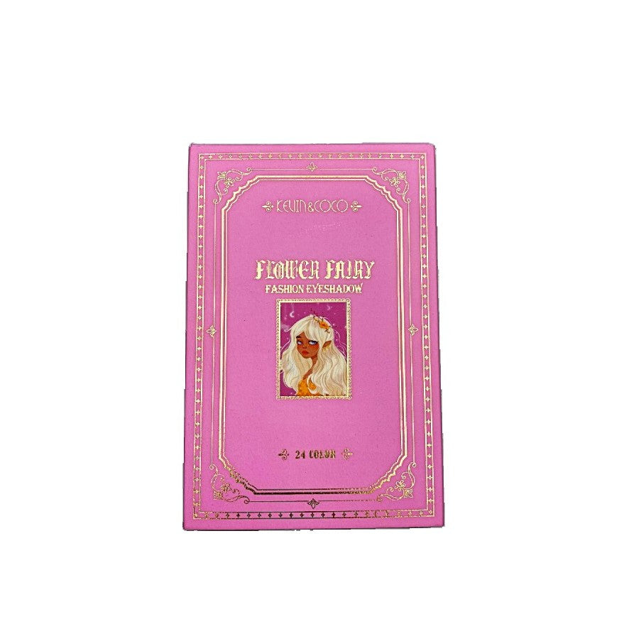 Paleta Farduri Kevin&Coco, Tip Carte, 24 Culori, Iluminator si Blush Inclus, Dreptunghiulara, 210 g, 16.2 x 10.8 x 2.2 cm, Valabilitate 3 Ani, Multicolor