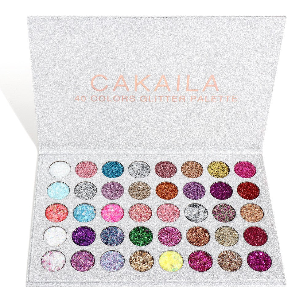 Trusa de machiaj , paleta de glitter / sclipici cu 40 de culori