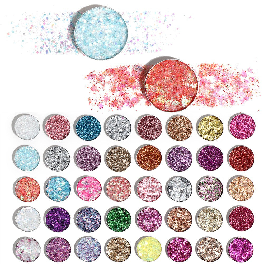 Trusa de machiaj , paleta de glitter / sclipici cu 40 de culori