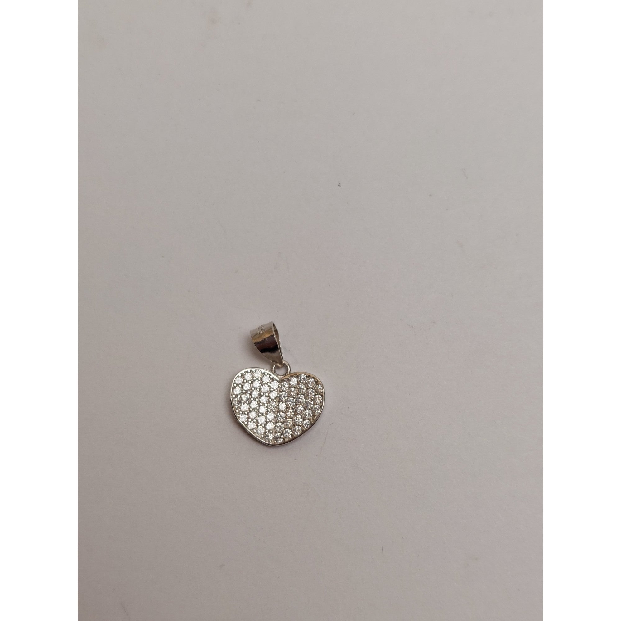 Pandantiv, Argint 925, Model Inima Carte, 1.1 G, 1.1 x 1.3 Cm