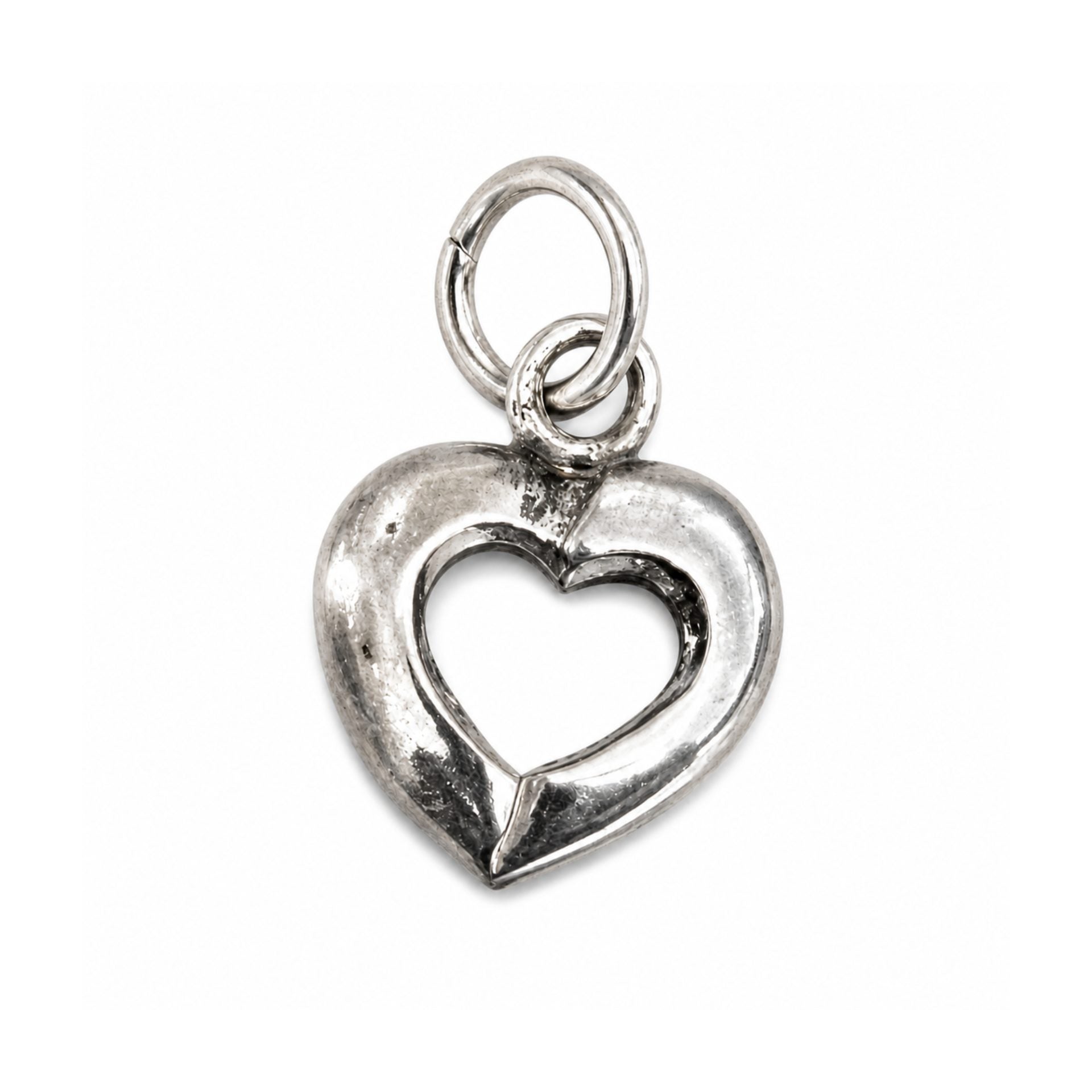 Pandantiv din Argint 925, Model Inima Conturata, Design Delicat, 18x12 mm, Greutate 0.9 g, Argintiu