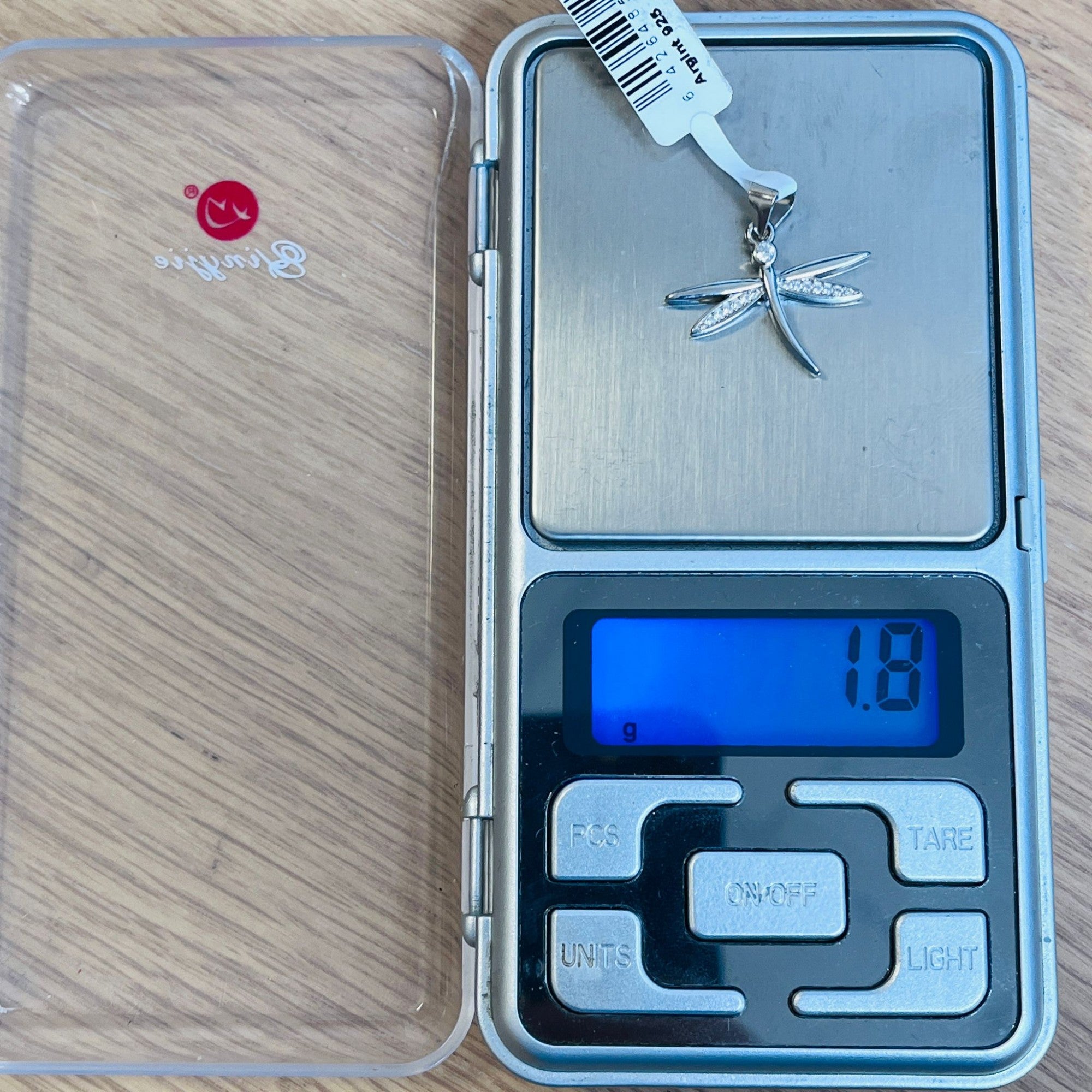 Pandantiv din Argint 925, Model Libelula cu Zirconii, 23 x 20 mm, 1.8 g