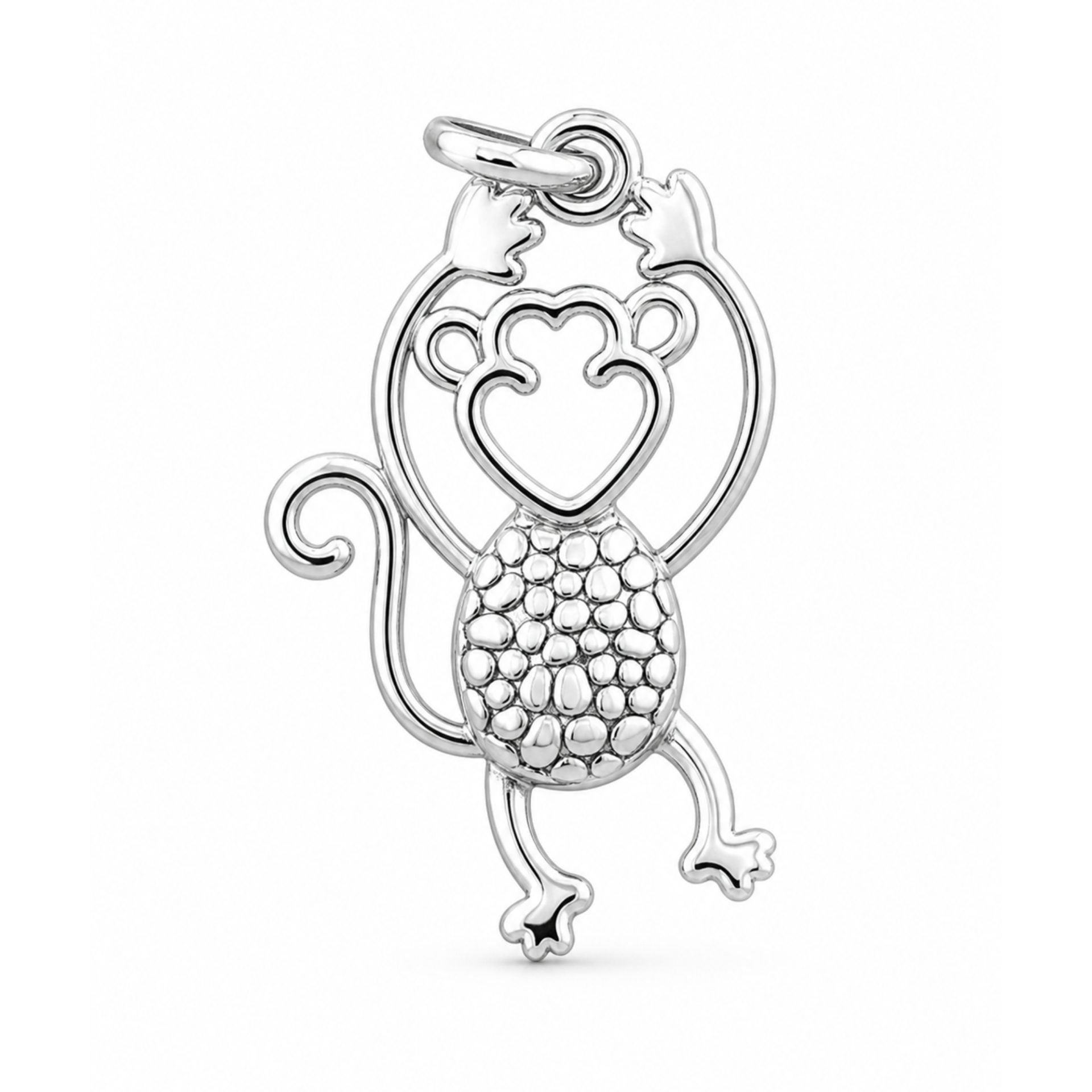 Pandantiv din Argint 925, Model Maimuta, 25 x 14 mm, 1.2 g