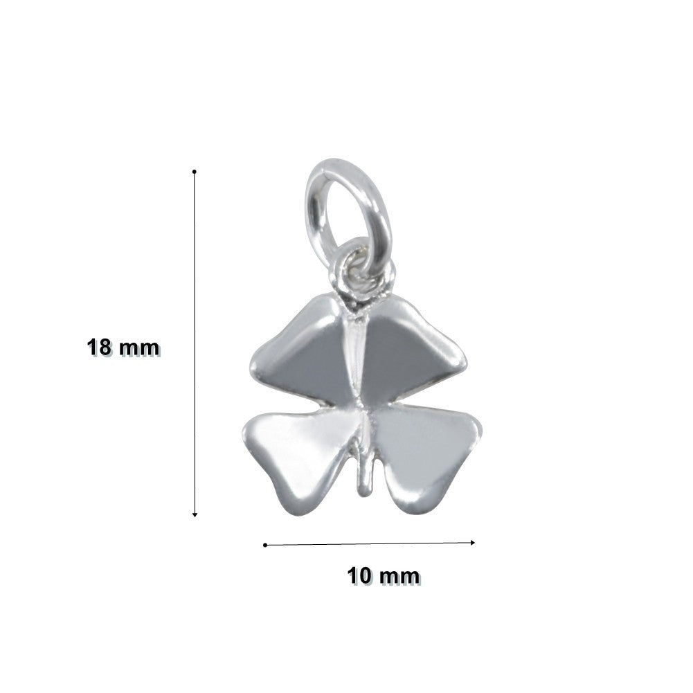 Pandantiv din Argint 925, Model Trifoi, 18 x 10 mm, 1 g