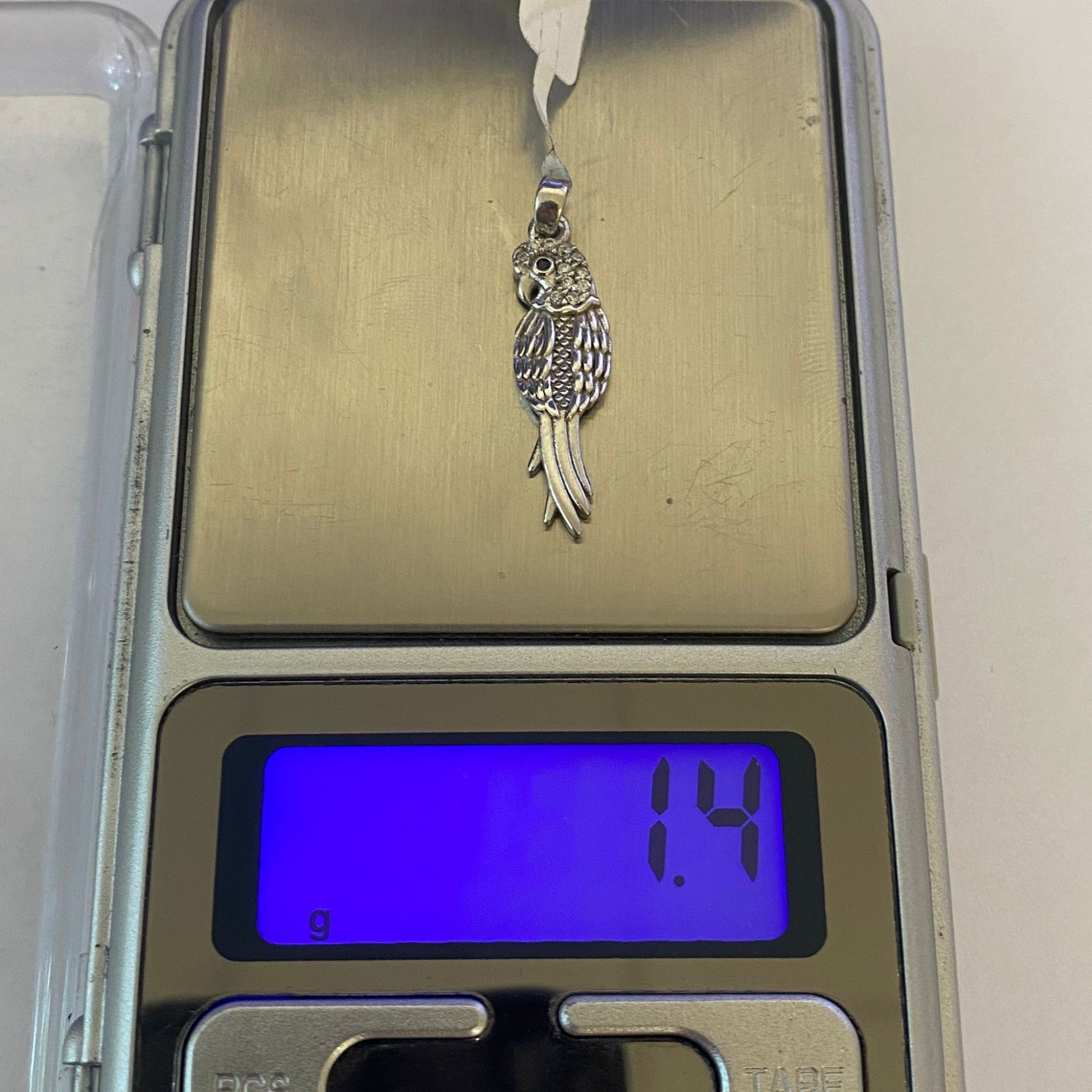 Pandantiv, Argint 925, Model Papagal, 1.4 g, 25x8 mm
