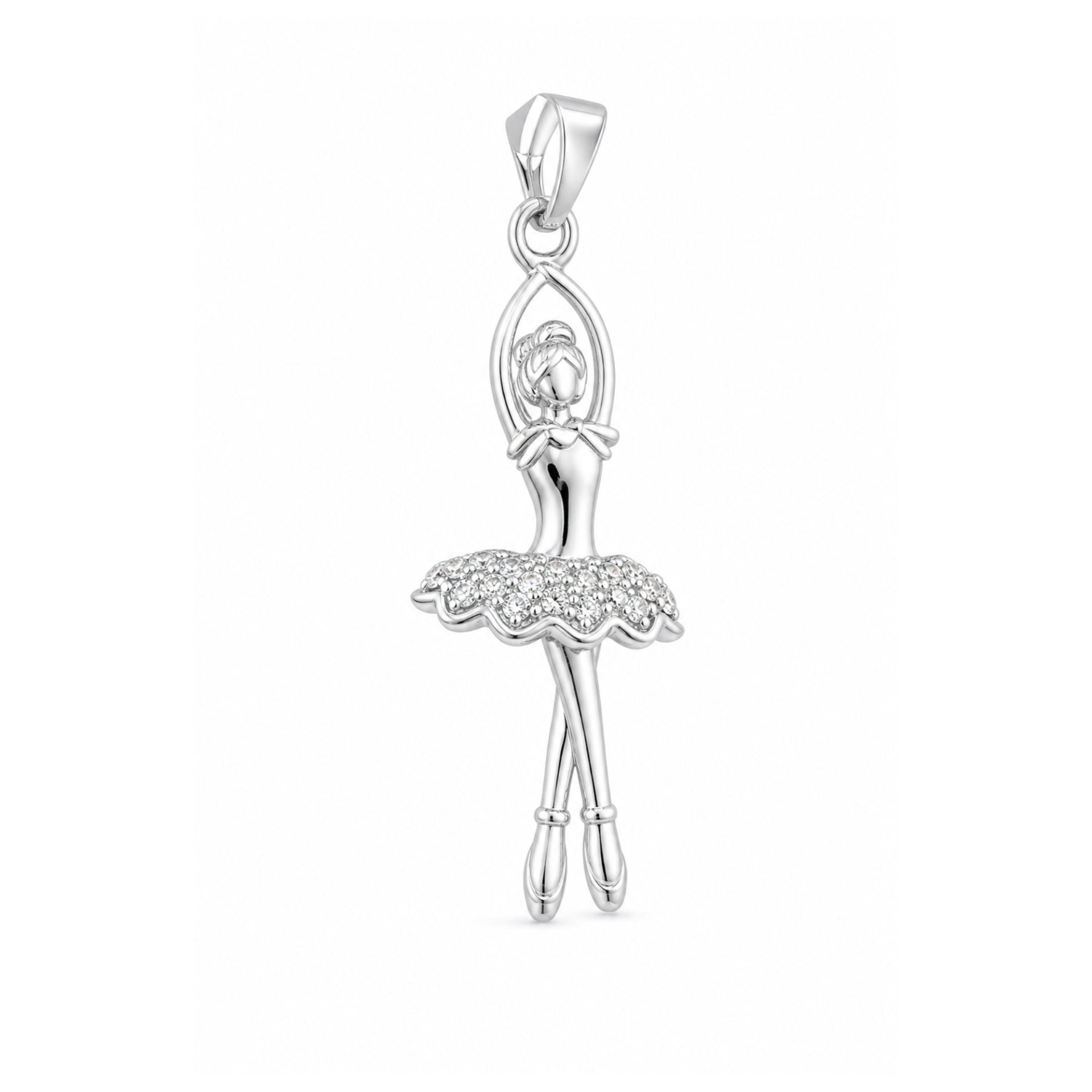 Pandantiv, Argint 925, Model Balerina Delicata, 25 x 8 mm, 1.6 g
