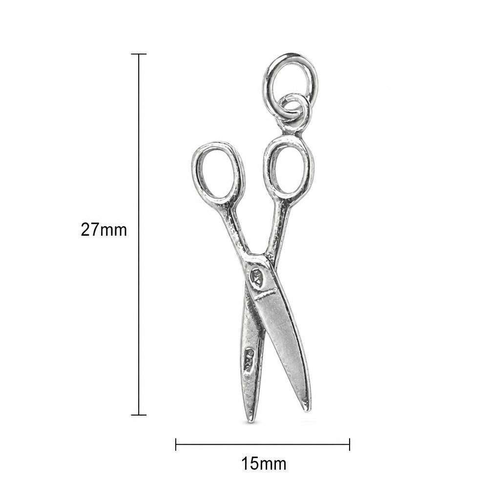 Pandantiv, Argint 925, Model Foarfeca, 2.1 g, 27x15 mm