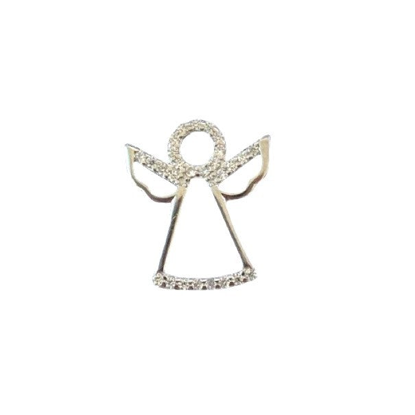 Pandantiv, Argint 925, Model Inger Contur cu Pietre, 1 g, 15x15 mm