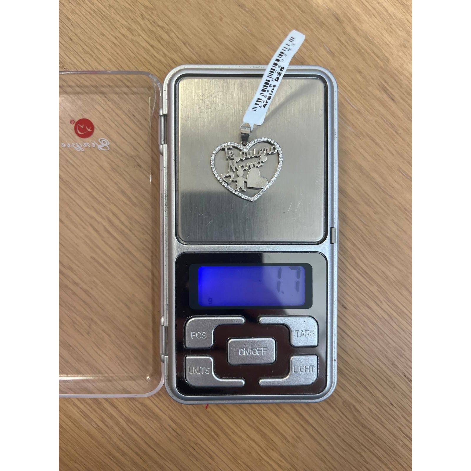 Pandantiv, Argint 925, Model Te Quiero Mama, 24 x 24 mm, 1.7 g