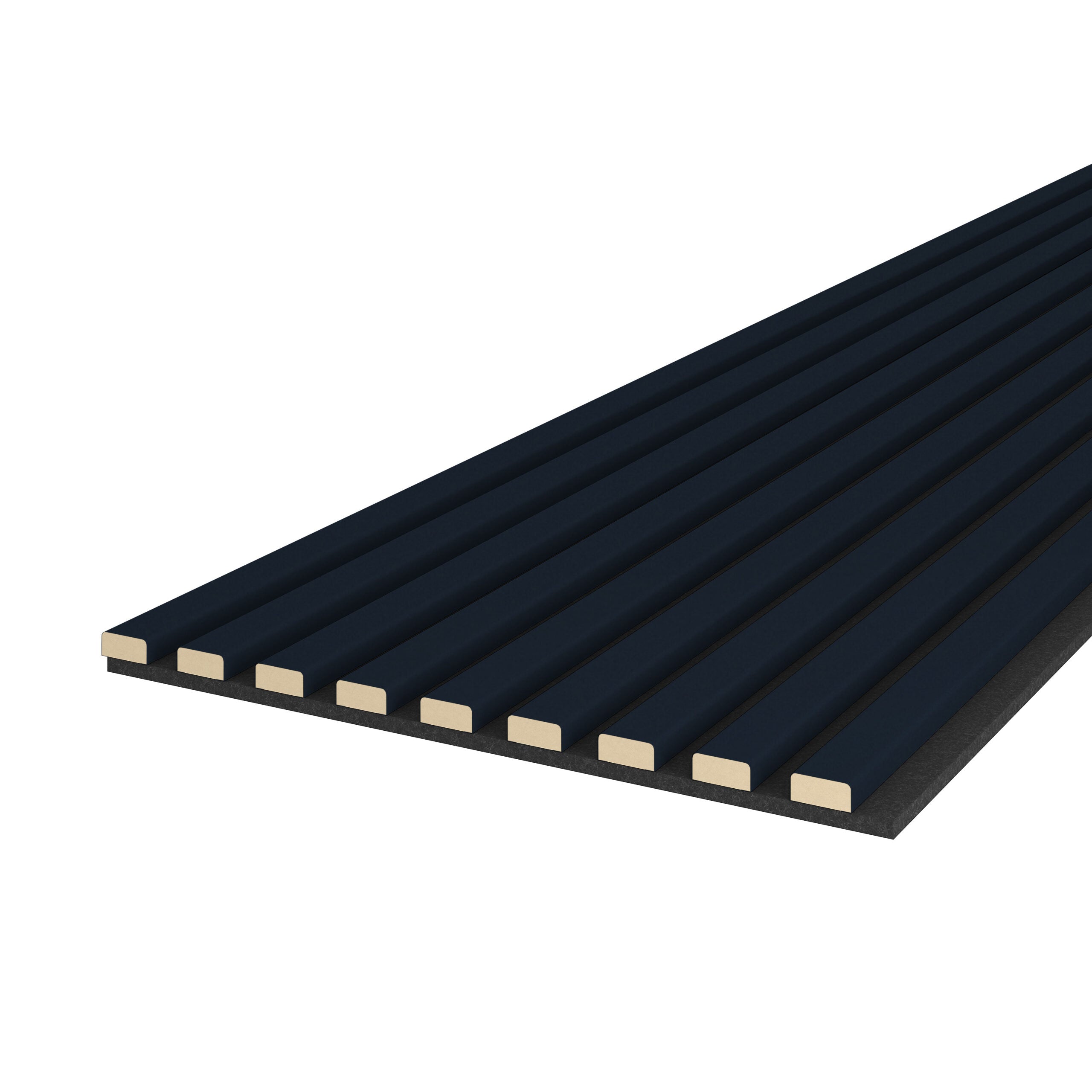 Riflaj MDF decorativ LDA PREMIUM de tip Panou Acustic, Indigo, 260x40 cm