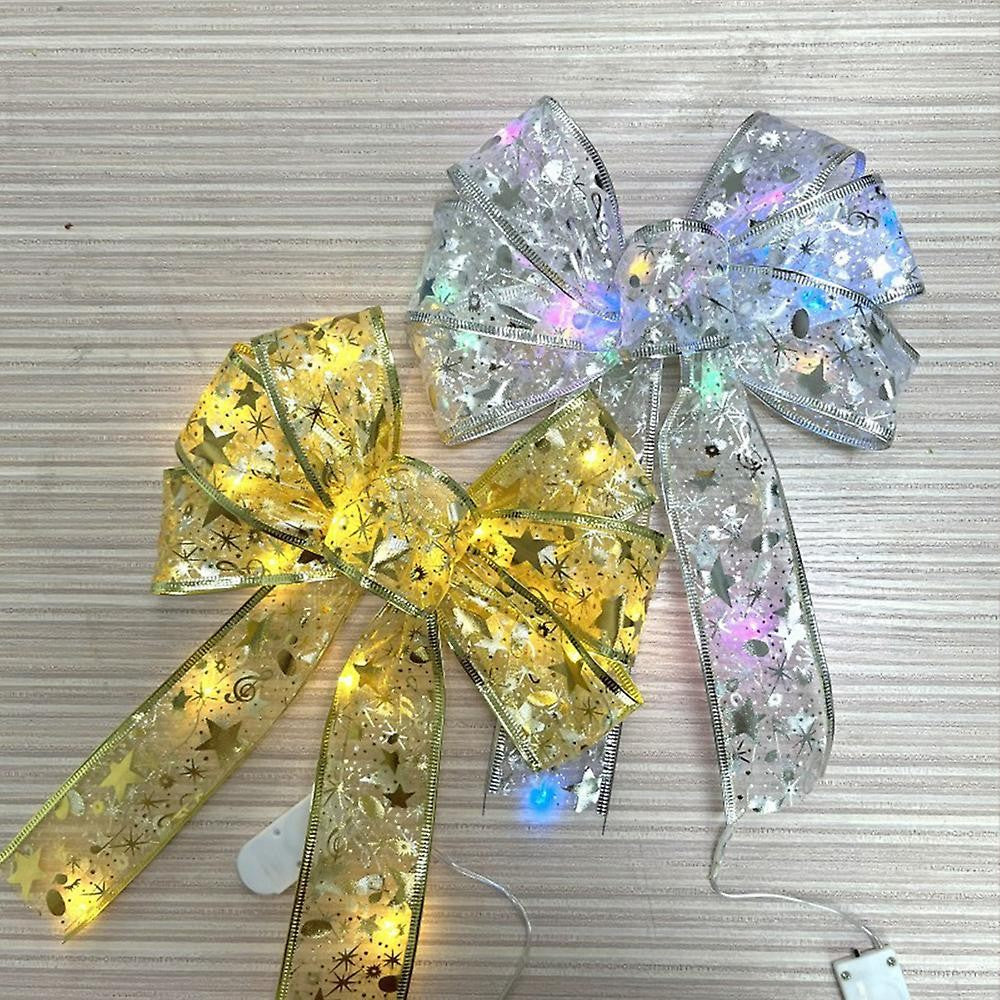 Panglică LED de Crăciun Aurie, lungime 10 m, 100 LED-uri, Multicolor