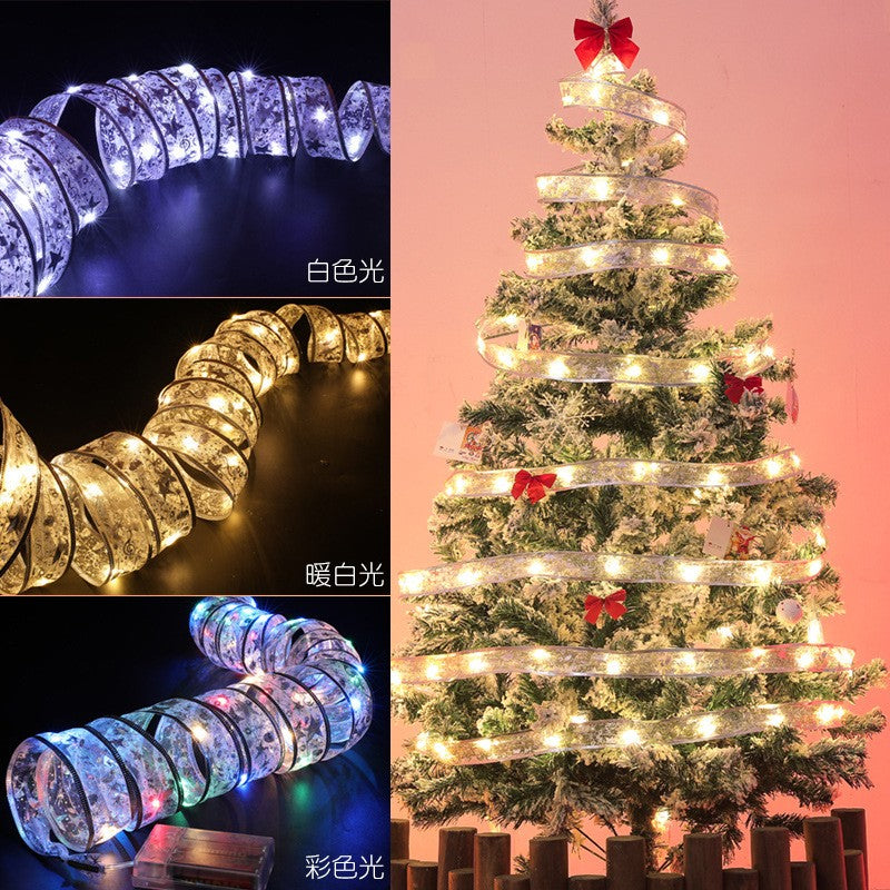 Panglică LED de Crăciun Aurie, lungime 5 m, 50 LED-uri, Multicolor