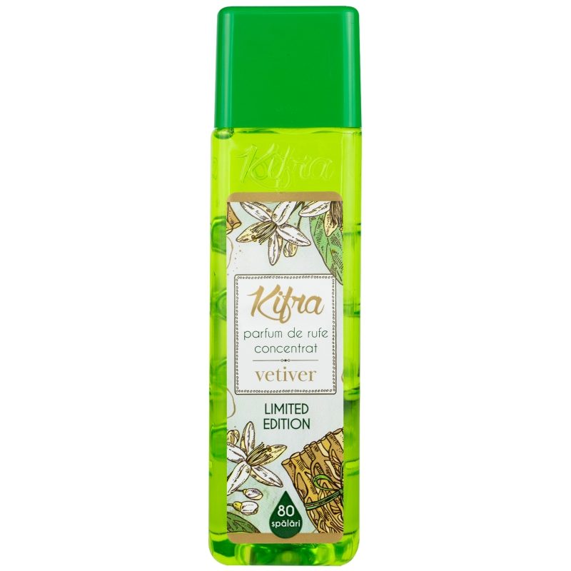 Parfum pentru Rufe, Kifra, 200 ml Vetiver 80 spalari