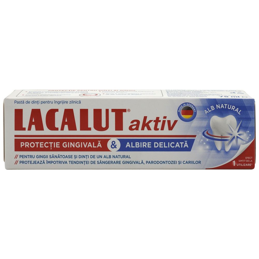 Pasta de Dinti, Lacalut, 75 ml Aktiv Albire Delicata