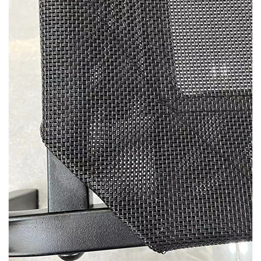 Pat pentru Animalele de Companie, din Plasa este Rezistent la Umiditate, Picioare de Otel, Respirabil, Marimea M 90 x 60 x 16 cm, Negru