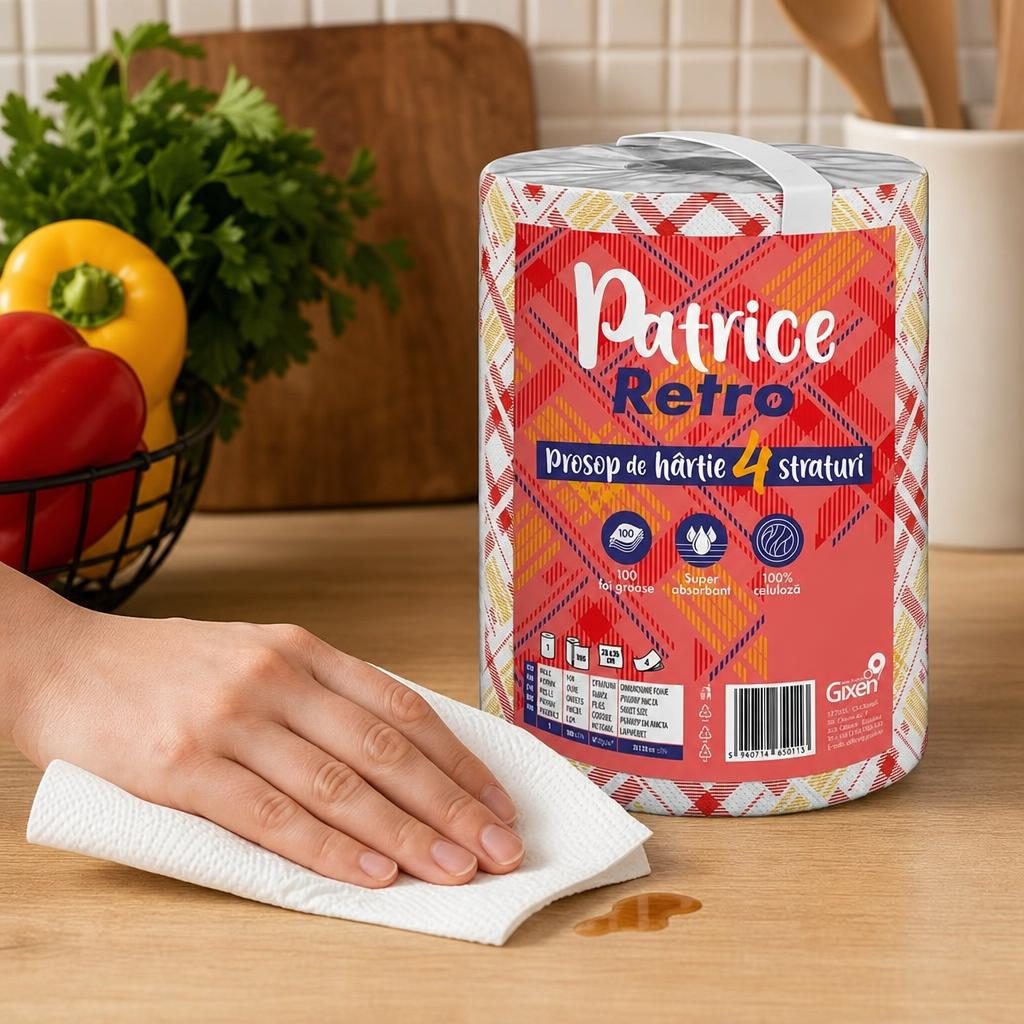 Patrice Prosop Bucatarie, Retro in 4 STRATURI, 100 buc