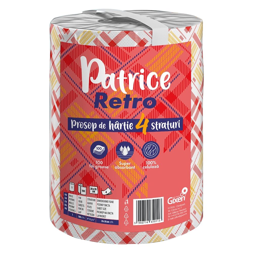 Patrice Prosop Bucatarie, Retro in 4 STRATURI, 100 buc