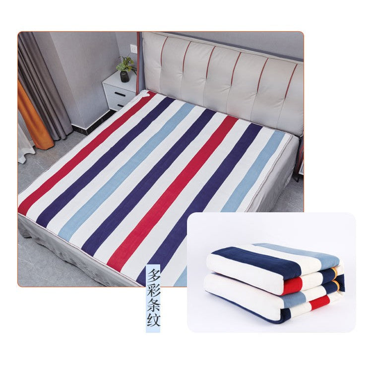 Patura electrica 180 x 150 cm, 130 W, Control Telecomanda, 9 Trepte de Caldura, Temporizator, Multicolor
