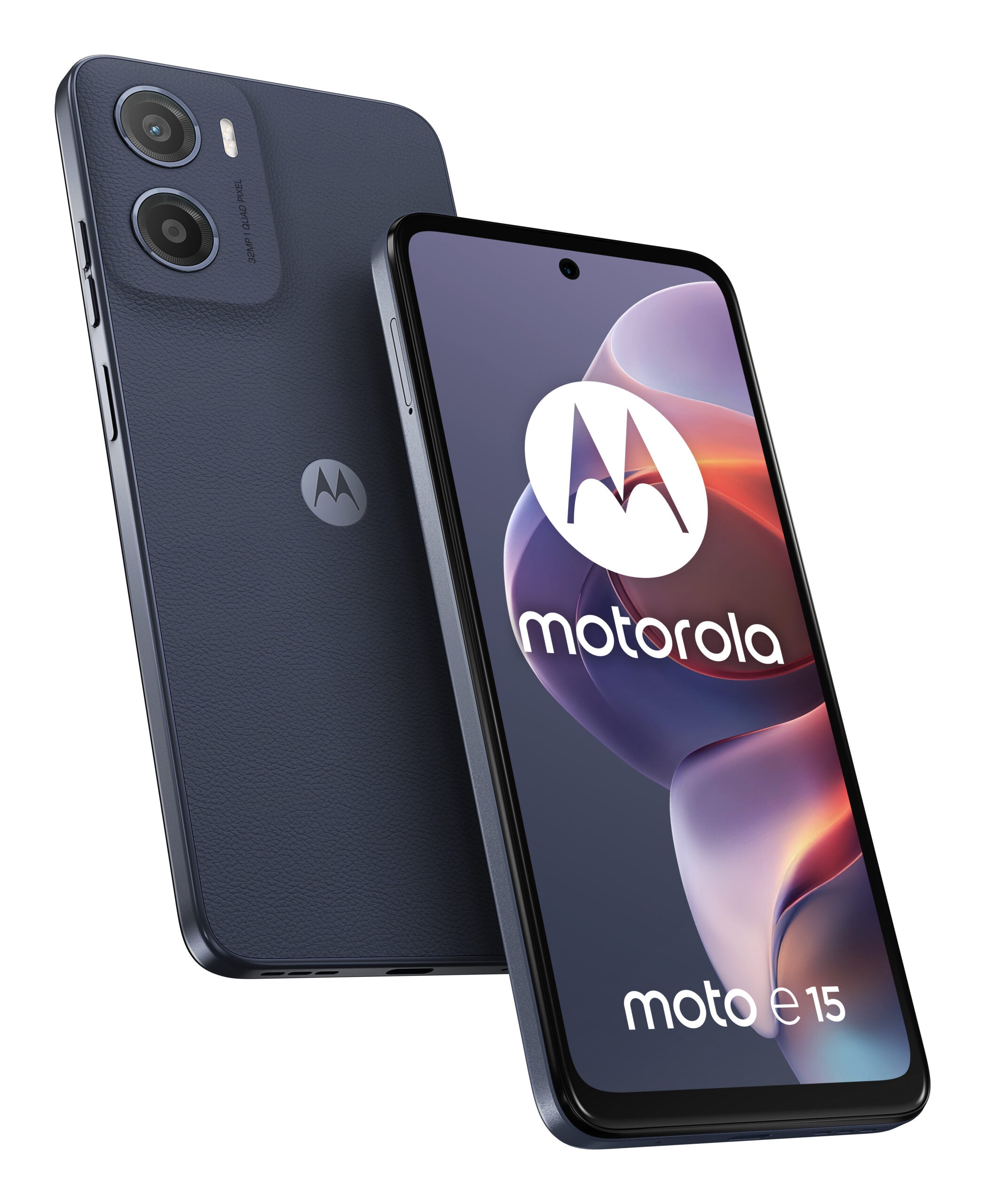 Moto E15, 64GB, 2GB RAM, Dual SIM, 4G, Denim Blue "PB6S0021PL"