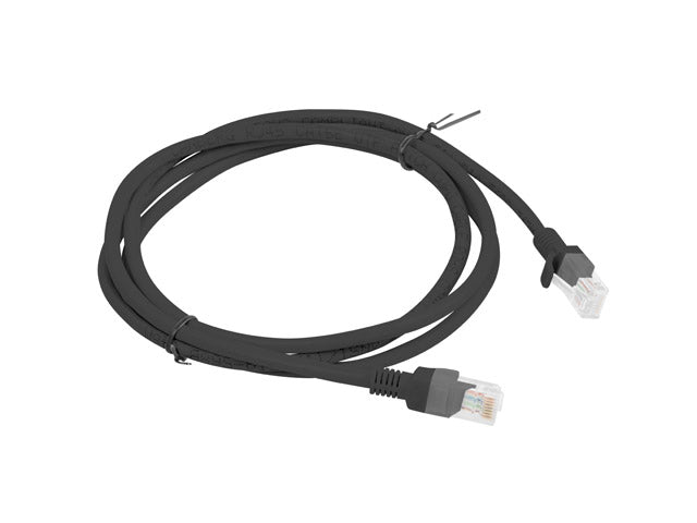 Patch cord Lanberg Cat.5e UTP 1,5 m negr "PCU5-10CC-0150-BK"