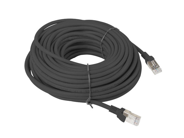 Patch cord Lanberg Cat.5e UTP 20 m negru "PCU5-10CC-2000-BK"