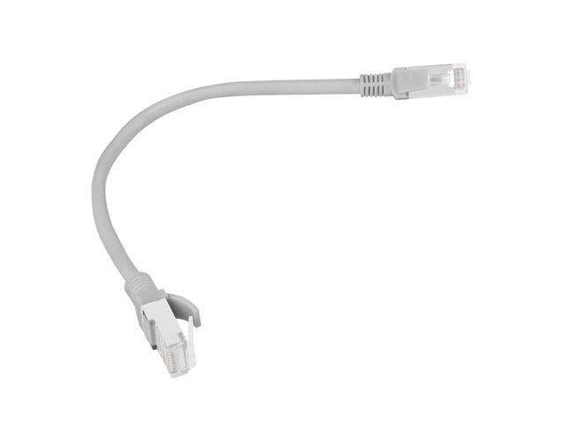 Patch cord Lanberg Cat.6 UTP 0,25 m gri "PCU6-10CC-0025-S"