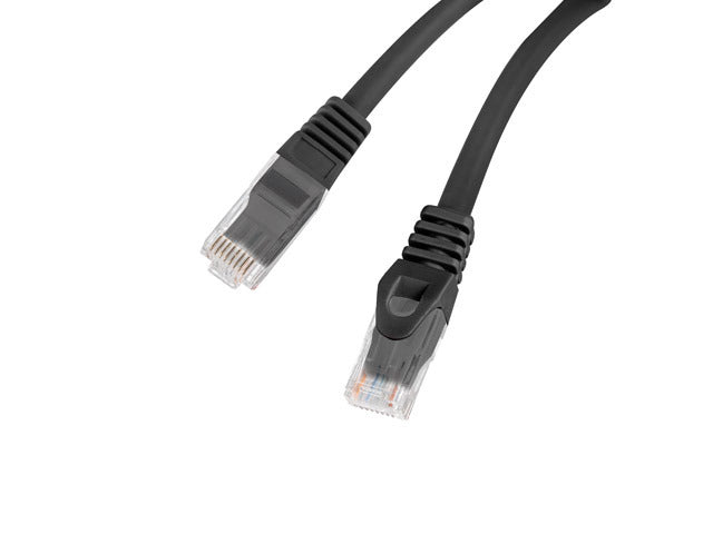 Patch cord Cat.6 UTP LSZH Cu 0,5 m negru "PCU6-10CU-0050-BK"