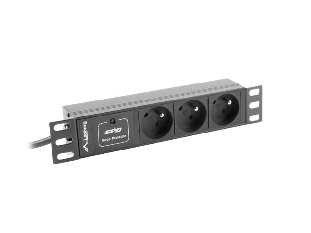 Unitate alimentare PDU 10", 3 prize ng "PDU-03F-0200-IEC-BK"