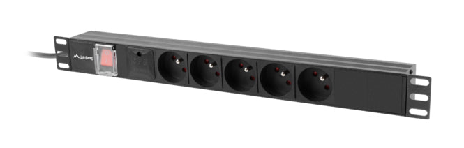 Unitate alimentare PDU 19", 5 prize ng "PDU-05E-0200-IEC-BK"