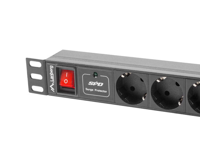 Unitate alimentare PDU 19", 7 prize ng "PDU-07F-0200-IEC-BK"