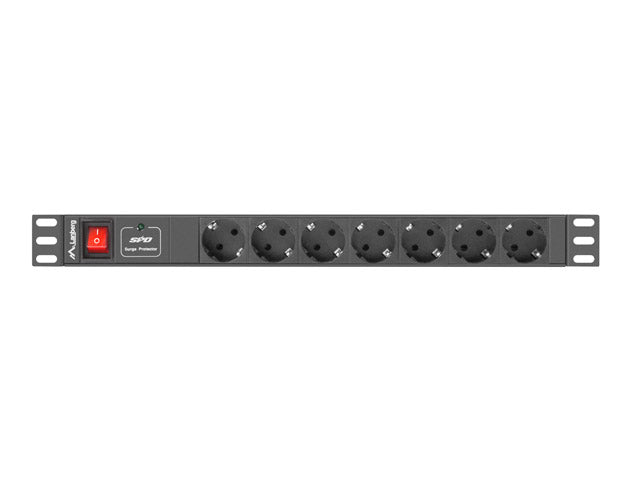 Unitate alimentare PDU 19", 7 prize ng "PDU-07F-0200-IEC-BK"