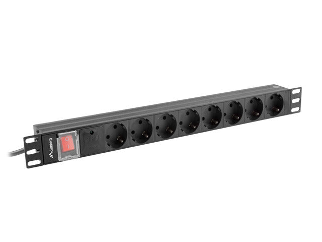 Unitate alimentare PDU 19", 8 prize ng "PDU-08F-0200-BK"