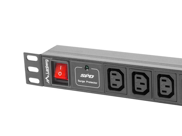 Unitate alimentare PDU 19", 10 prize ng "PDU-10I-0200-IEC-BK"
