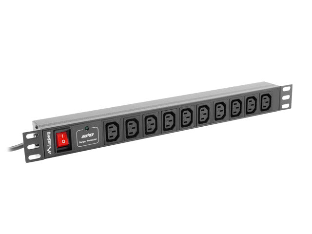 Unitate alimentare PDU 19", 10 prize ng "PDU-10I-0200-IEC-BK"