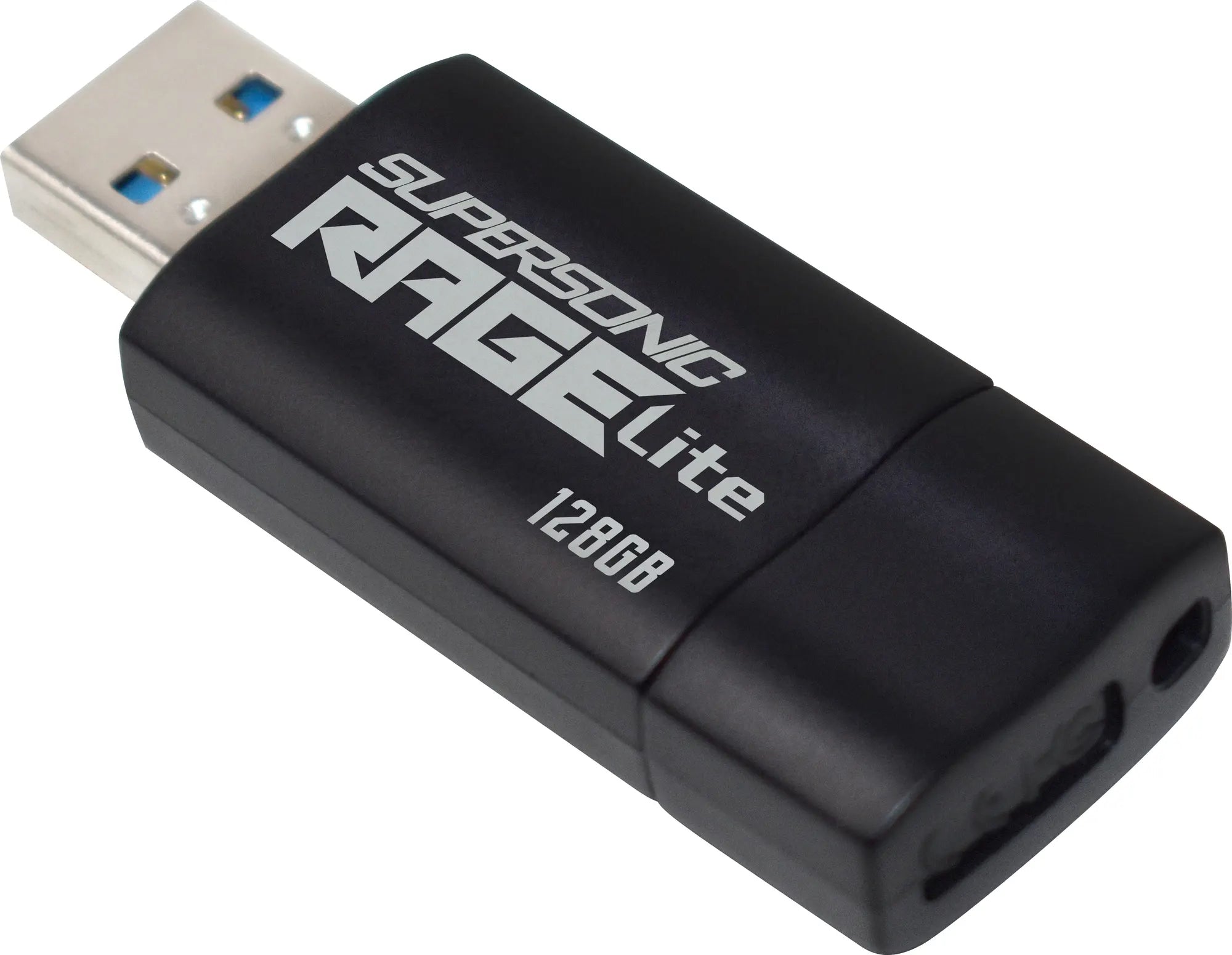 MEMORIE USB 3.2 PATRIOT Supersonic Rage Lite, 128 GB, protectie slide, negru, "PEF128GRLB32U"