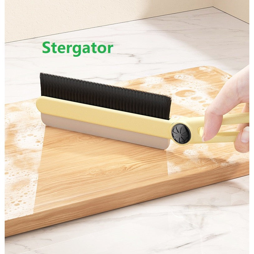 Perie Multifunctionala si Stergator, Pentru Spatii Greu Accesibile, 24.7 x 4.5 cm, Alb Laptos