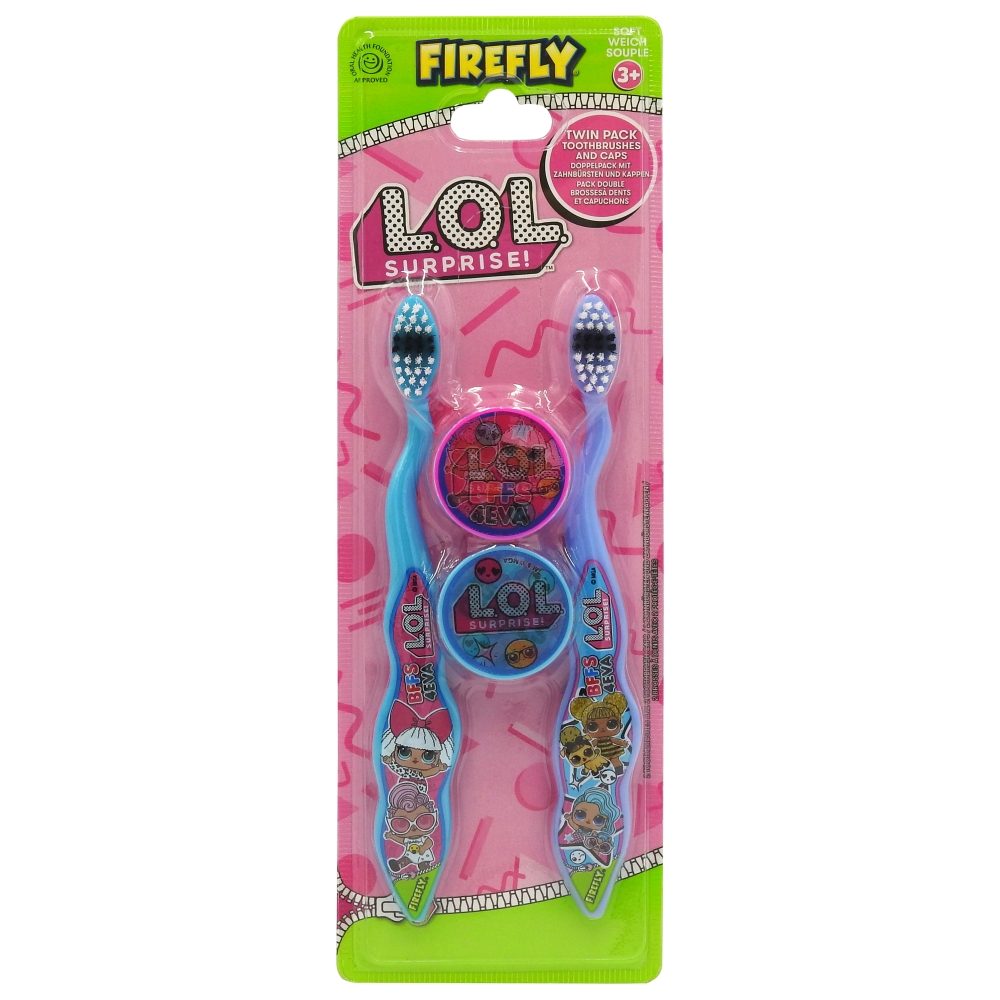 Periuta de Dinti, Firefly, Kids Lol Surprise 2 piese, Capac