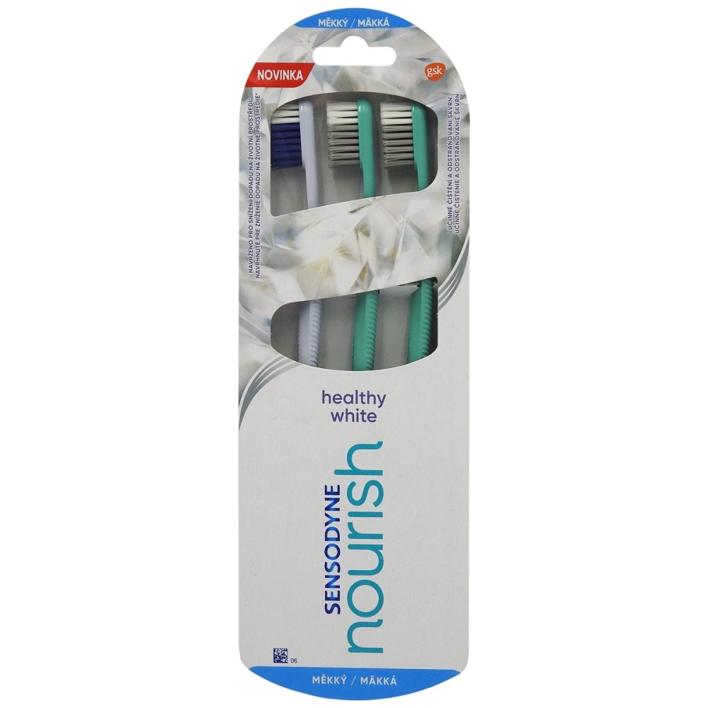 Periuta de Dinti, Sensodyne, Nourish Healthy White 3 buc