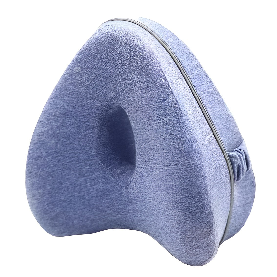 Perna Ortopedica pentru Picioare, Multifunctionala, Confortabilă, in Forma de Inima, Spuma cu Memorie, Curea Anti-cadere, 25x23x13 cm, Albastru